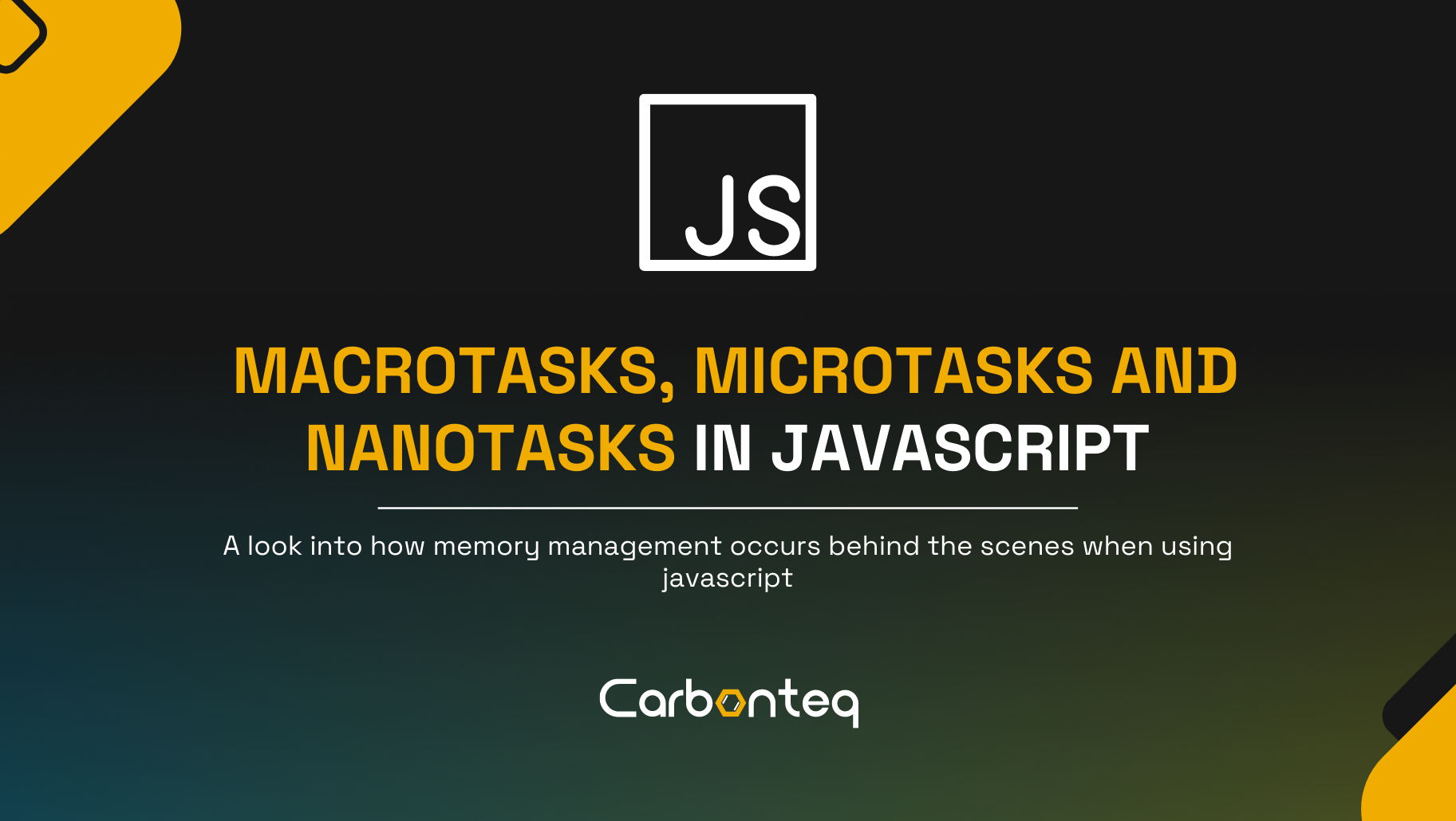 Javascript: Macro, Micro and Nano tasks