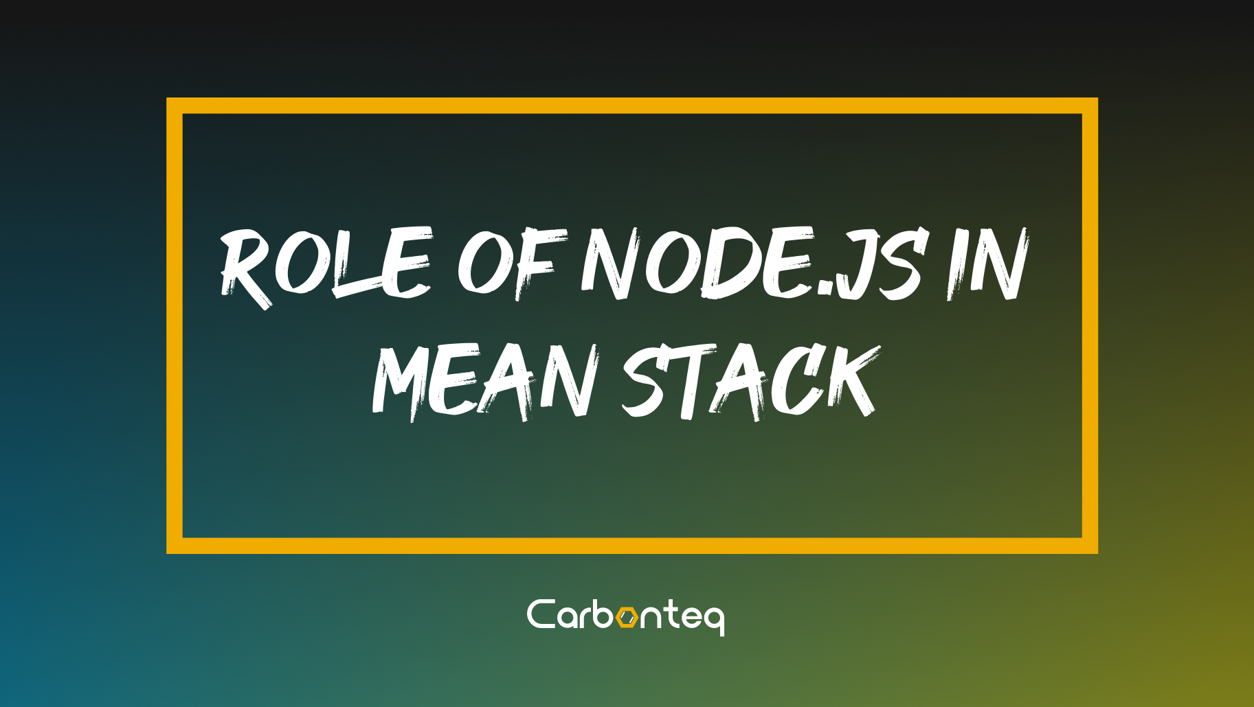 Role of Node JS Framework in MEAN Stack