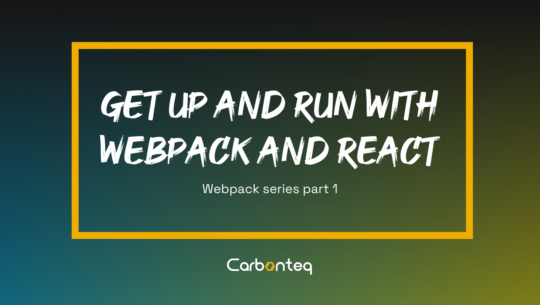 Get Up And Run With Webpack And React