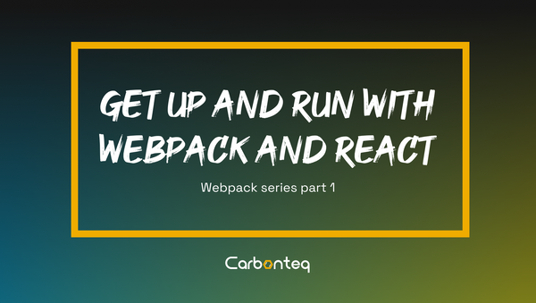 Get Up And Run With Webpack And React